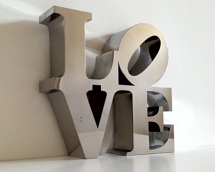 litery ze stali nierdzewnej design dekoracja